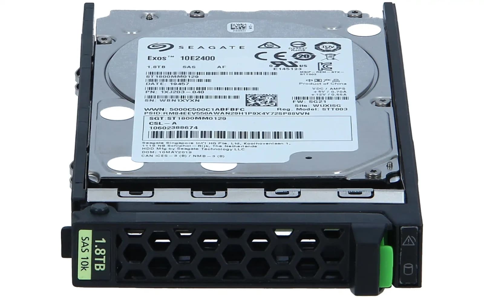 Seagate EXOS 10E2400 1.8TB SAS 12G 10K 15MM HDD (ST1800MM0129)
