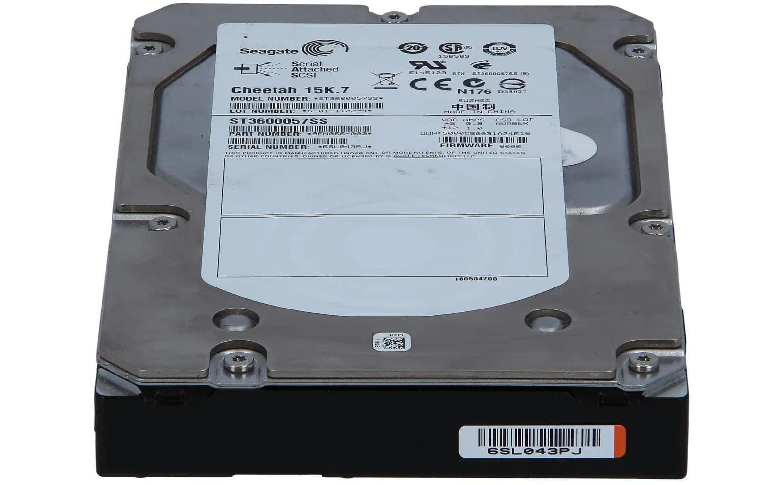 SEAGATE 600GB 15K 6G 3.5IN SAS HDD (ST3600057SS)