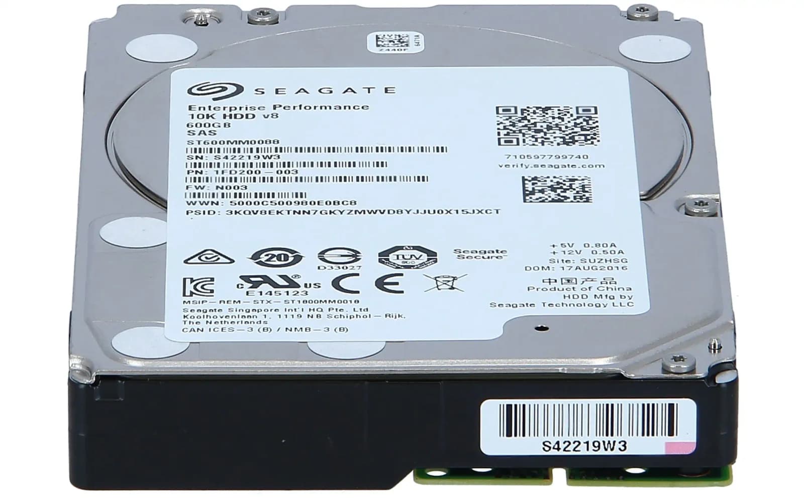 Seagate Enterprise Performance 10K HDD ST600MM0088, Жёсткий диск, 600 GB, внутренний, 2.5" SFF (6.4 cm SFF) (ST600MM0088)