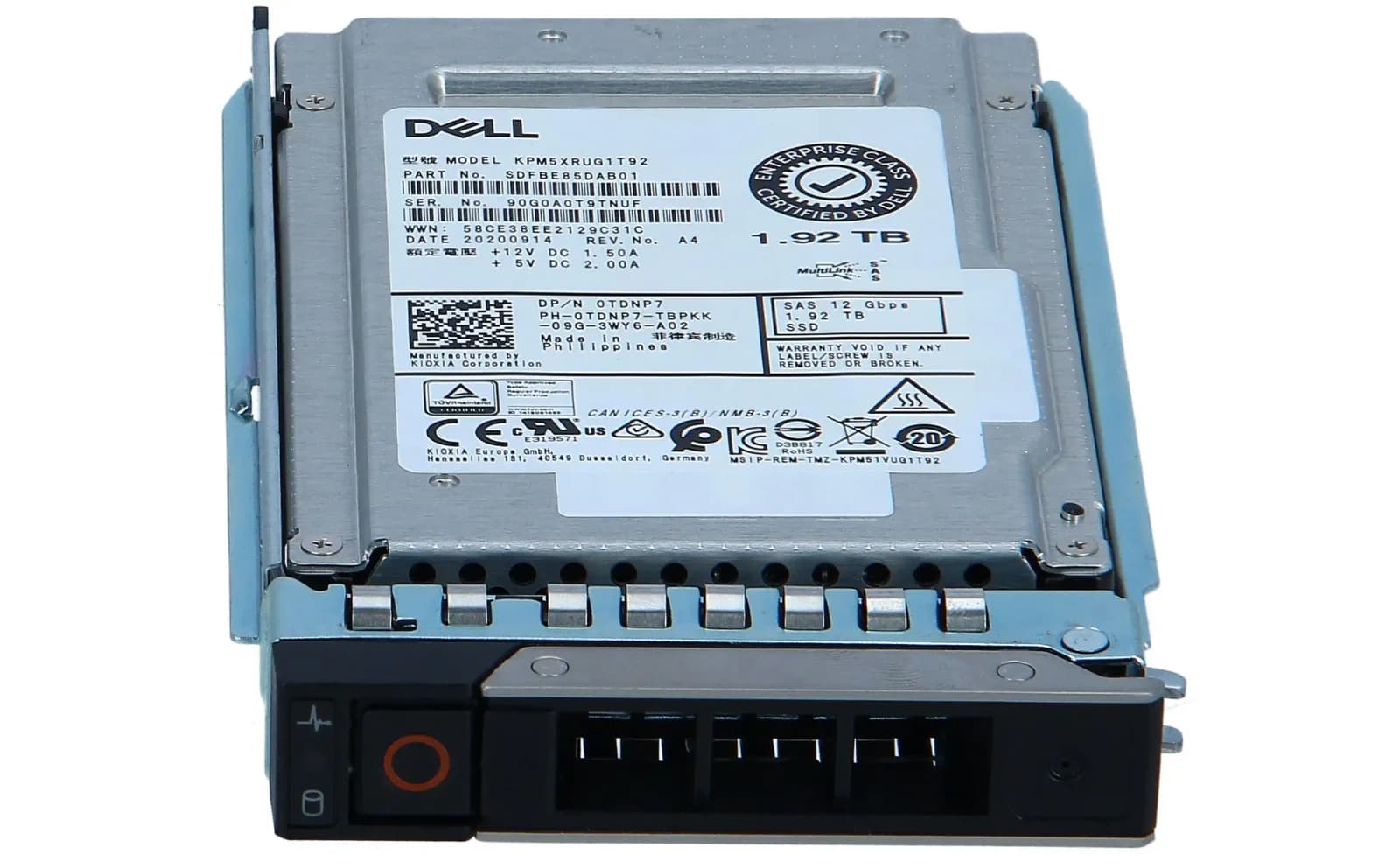 DELL 1.92TB 12G RI TLC 512e SAS 2.5? SSD (TDNP7)