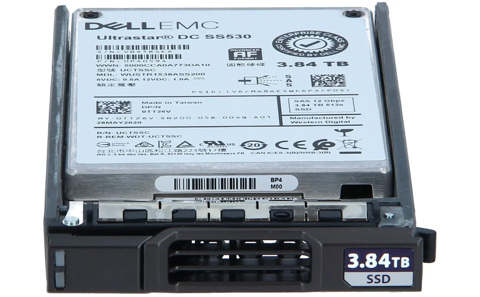 DELL EMC 3.84TB SAS 12G SSD RI 2.5“ COMPELLENT (TT26V)