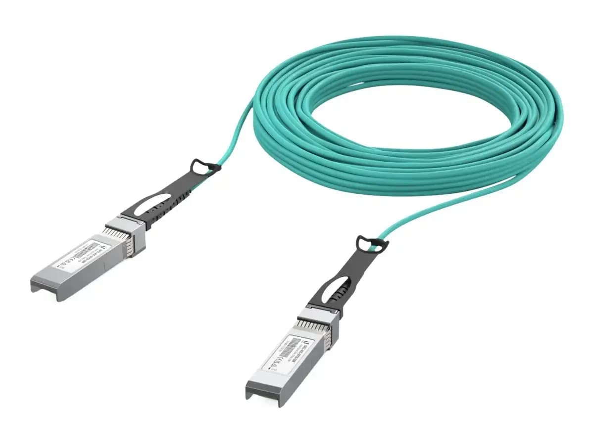 Ubiquiti 25GBase-AOC direct attach cable, SFP28 to SFP28, 20 m, 3 mm, fibre optic, Active Optical Cable (AOC) (UACC-AOC-SFP28-20M)