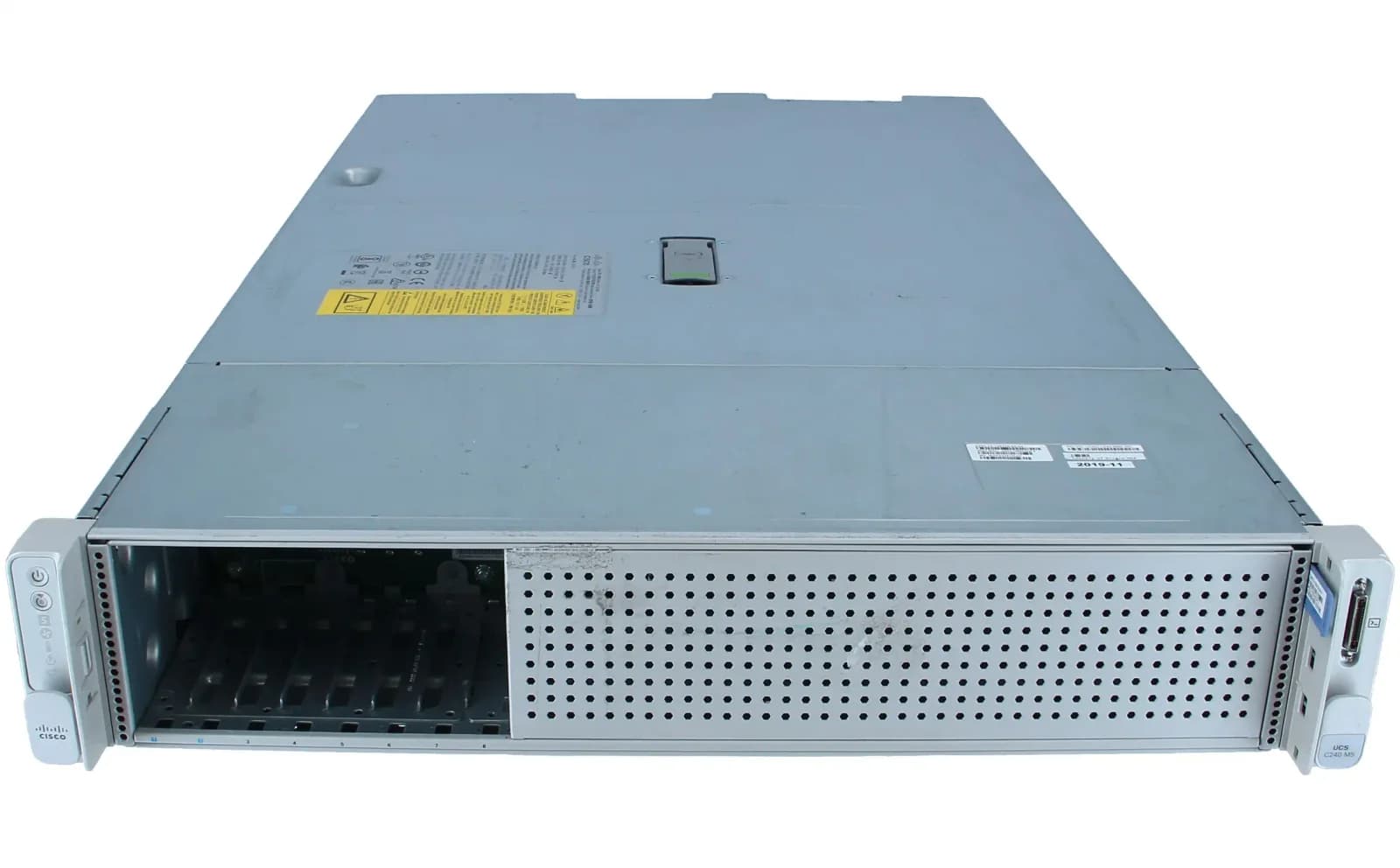 Cisco SFF Rack Сервер, Сервер, rack-mountable, 2U, 2-way, no CPU, RAM 0 GB, SATA/SAS, 8 x hot-swap 2.5" bay(s), no HDD, GigE, 10 GigE, (UCSC-C240-M5S)