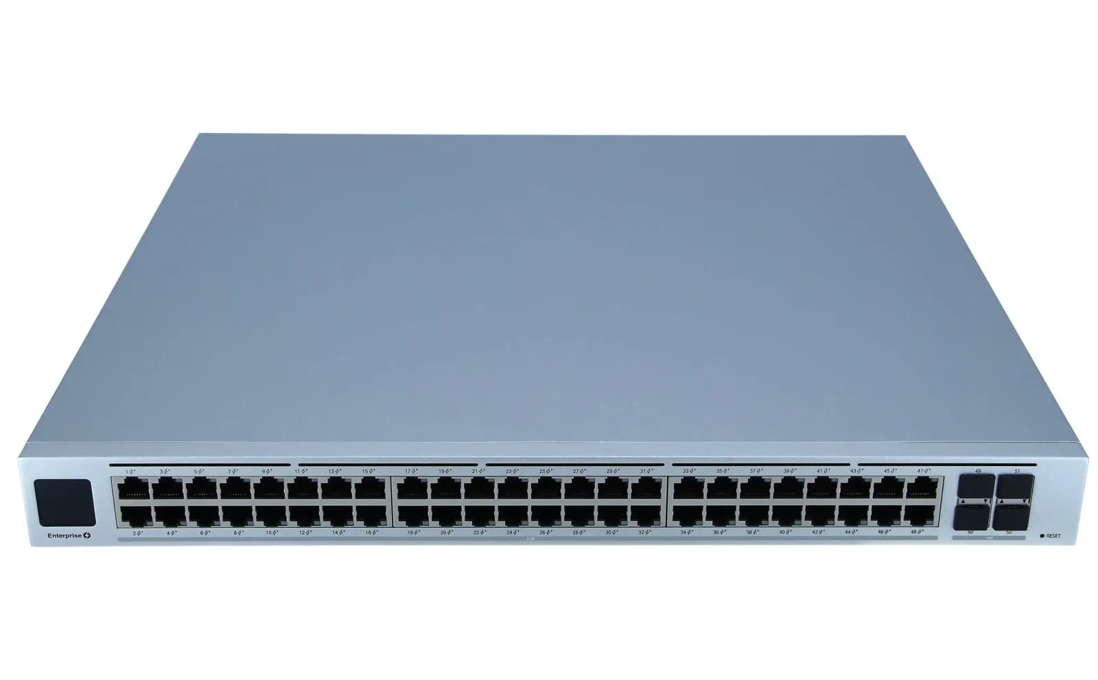 Ubiquiti UniFi Switch USW-Enterprise-48-PoE, Switch, L3, Managed, 48 x 100/1000/2.5G (PoE+) + 4 x 1 Gigabit / 10 Gigabit SFP+ (uplink), (USW-ENTERPRISE-48-POE)