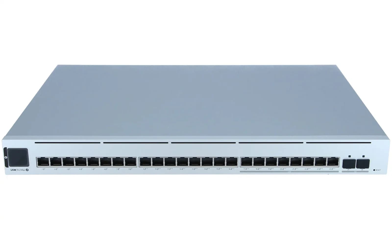 Ubiquiti UniFi Pro Max 24 PoE, Switch, L3, Managed, 8 x 1/2.5G (PoE++) + 16 x 10/100/1000 (8 PoE+ 8 PoE++) + 2 x 10 Gigabit SFP+, (USW-PRO-MAX-24-POE)