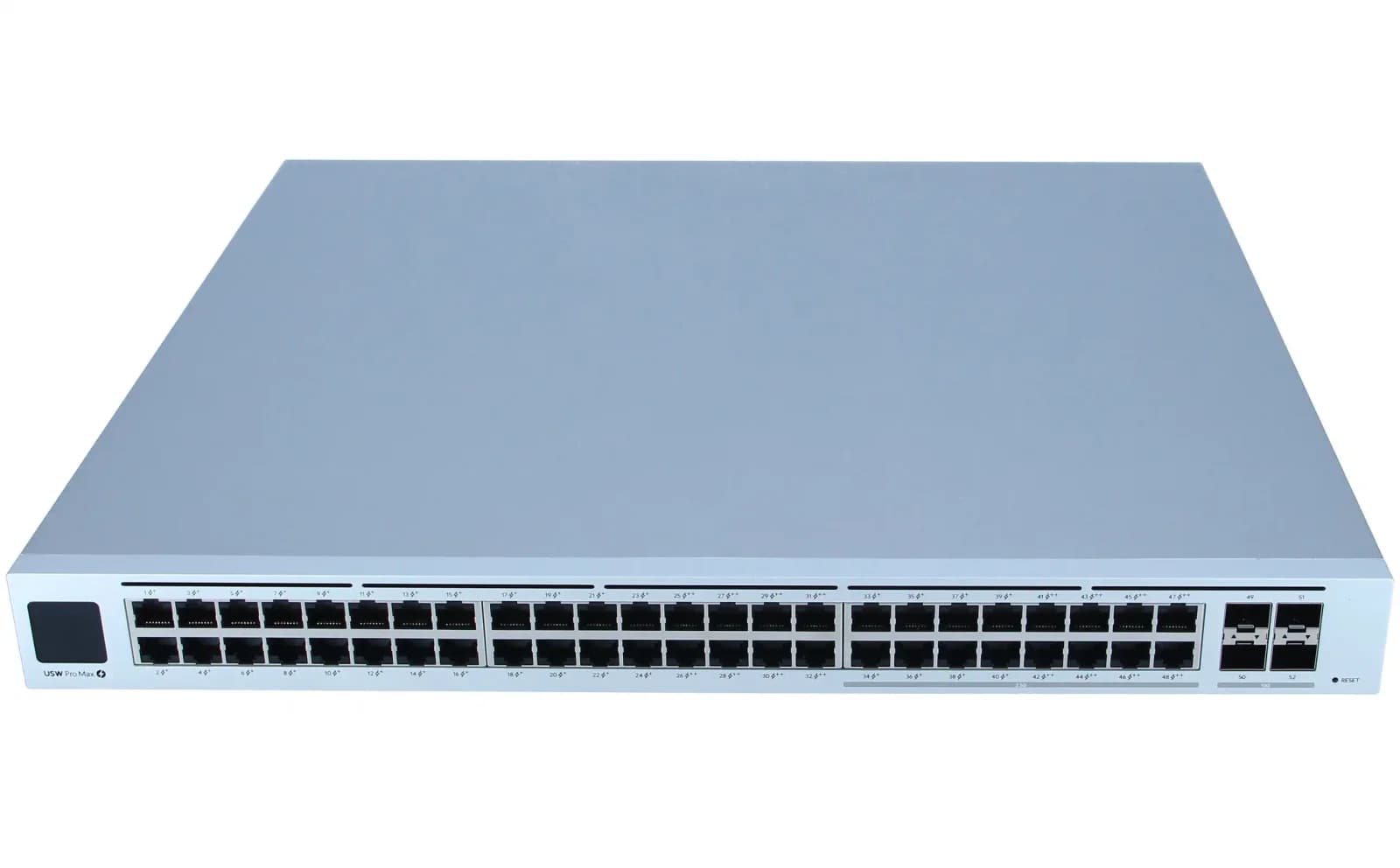 Ubiquiti UniFi Pro Max 48 PoE, Switch, L3, managed, 16 x 1/2.5G (8 PoE+, 8 PoE++), + 32 x 10/100/1000 (24 PoE+ 8 PoE++) + 4 x 10 Gigabit (USW-PRO-MAX-48-POE)