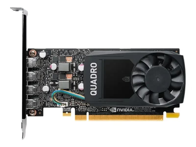 PNY NVIDIA Quadro P620, qrafik kartı, Quadro P620, 2 GB GDDR5, PCIe 3.0 x16 Low-Profile, 4 x Mini DisplayPort (VCQP620V2-PB)
