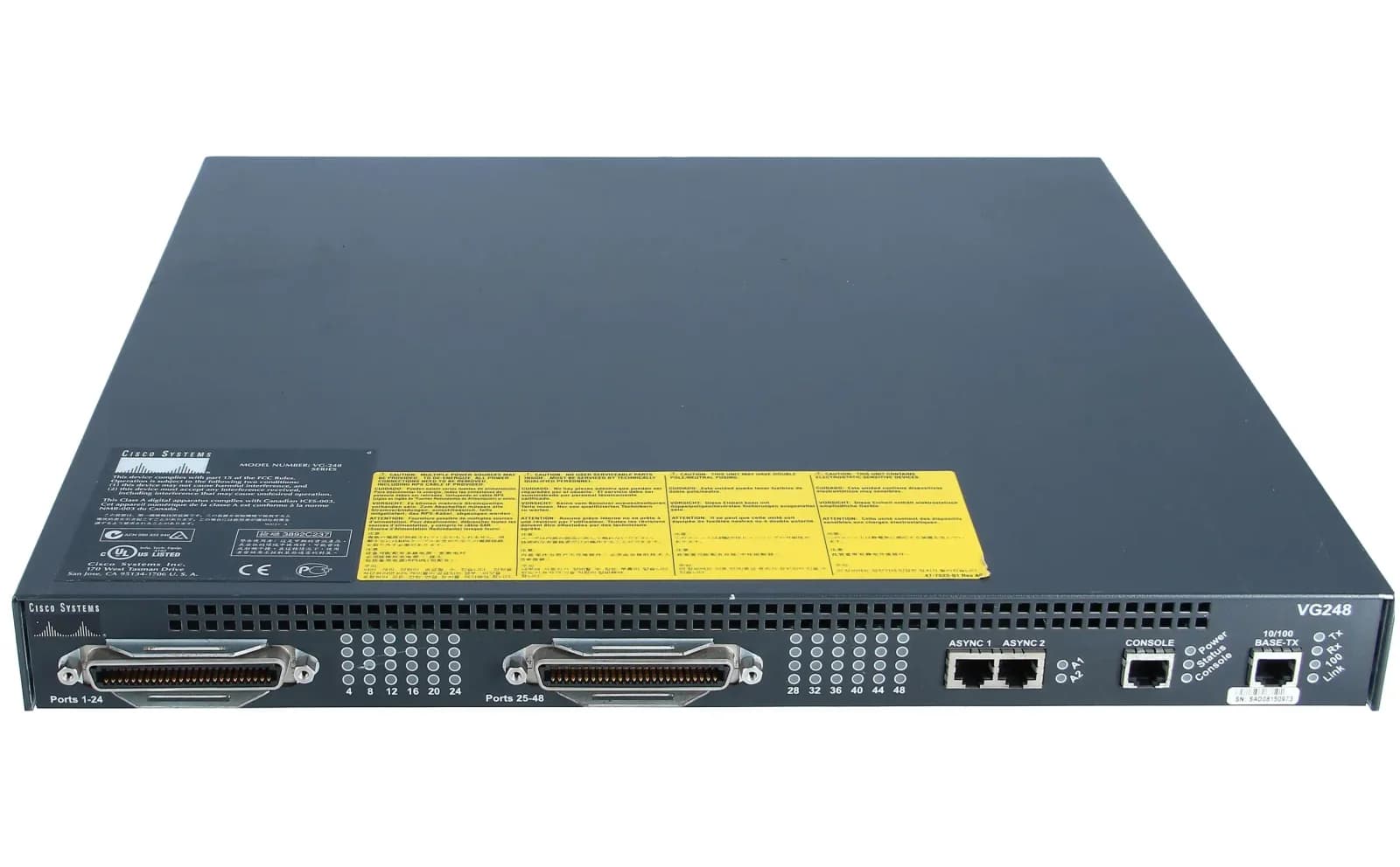 Cisco 48 Port Voice over IP analog phone gateway (VG248)