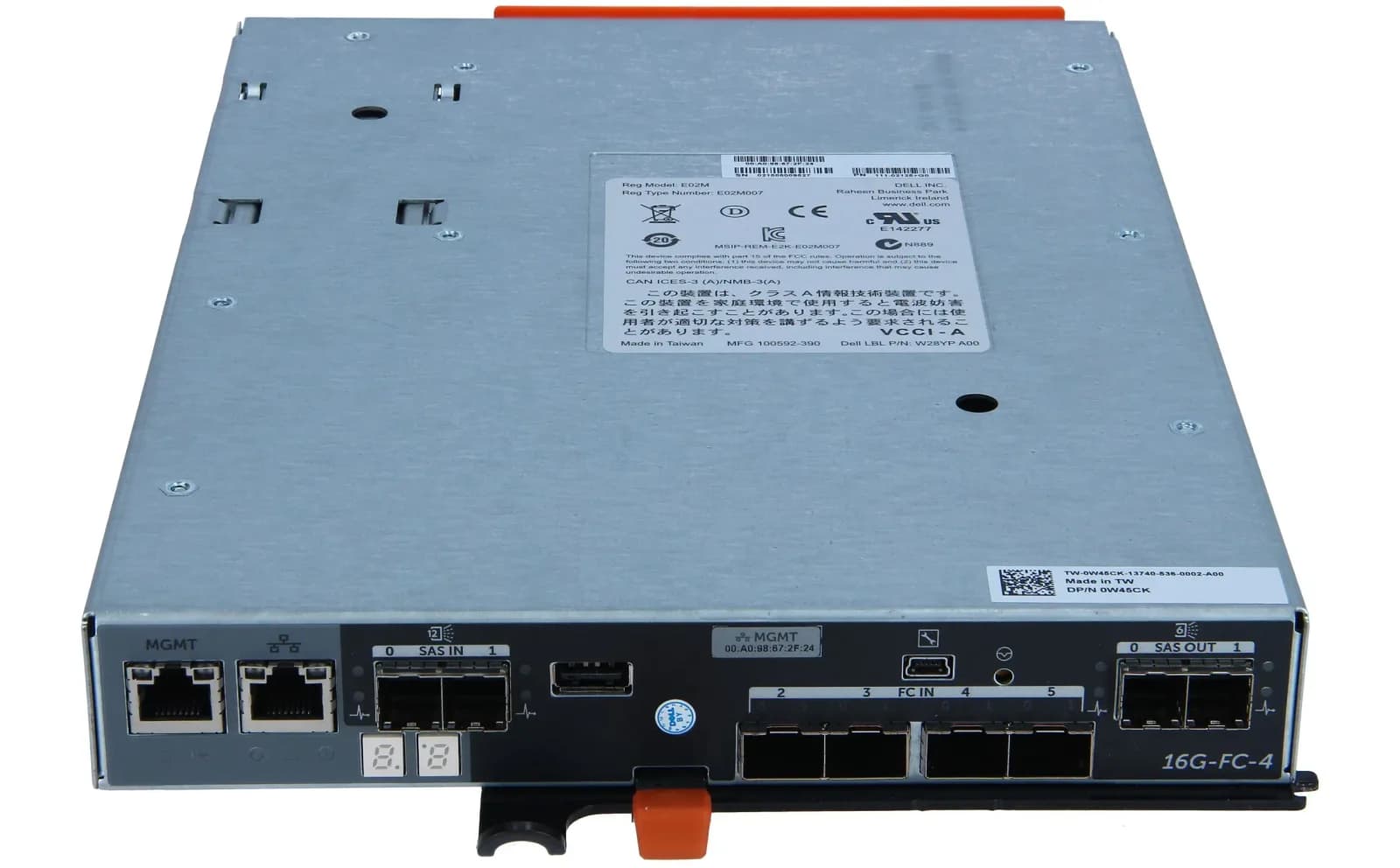 Dell ASSY,DELL,TAHOE CNTLR,4GB DIMM,FC,FOR 4U (W45CK)