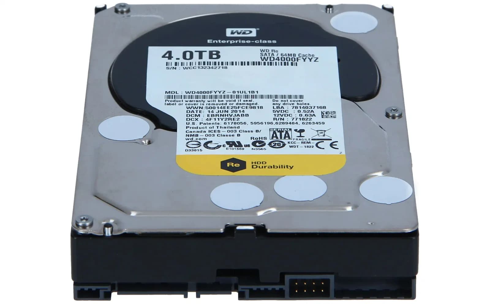 Western Digital WD RED 4TB 7200RPM 24x7 3.5" (WD4000FYYZ)