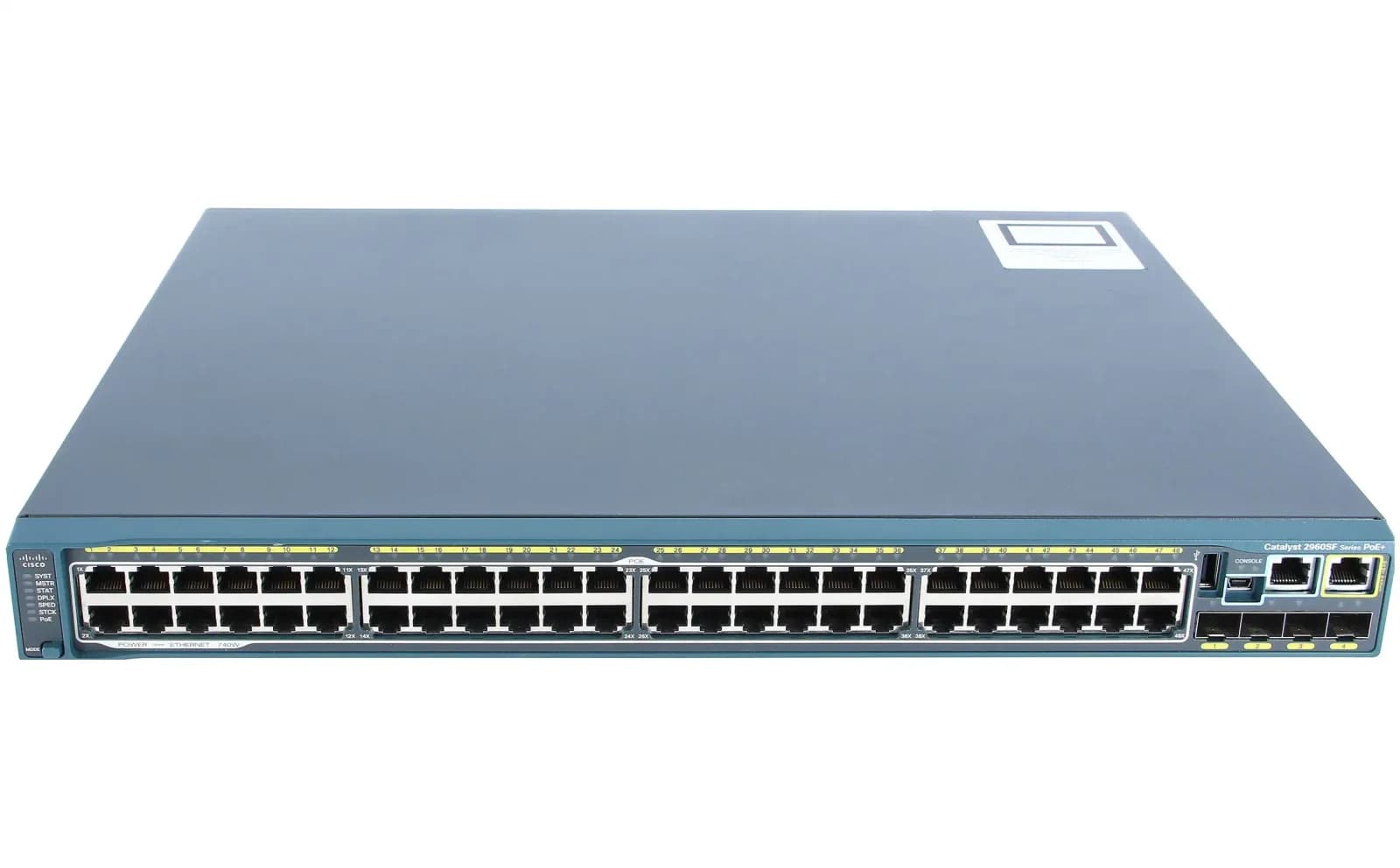 Cisco Catalyst 2960-SF 48 FE, PoE 740W, 4 x SFP, LAN Base (WS-C2960S-F48FPS-L)