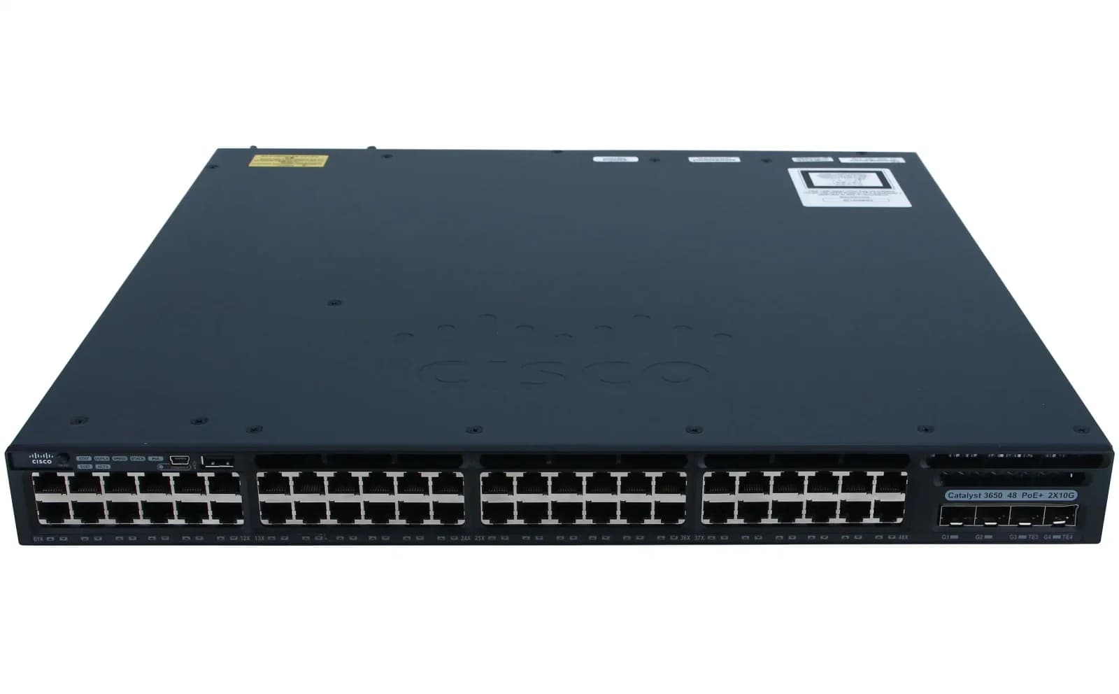 Cisco Catalyst 3650 48 Port PoE 2x10G Uplink IP Base (WS-C3650-48PD-S)