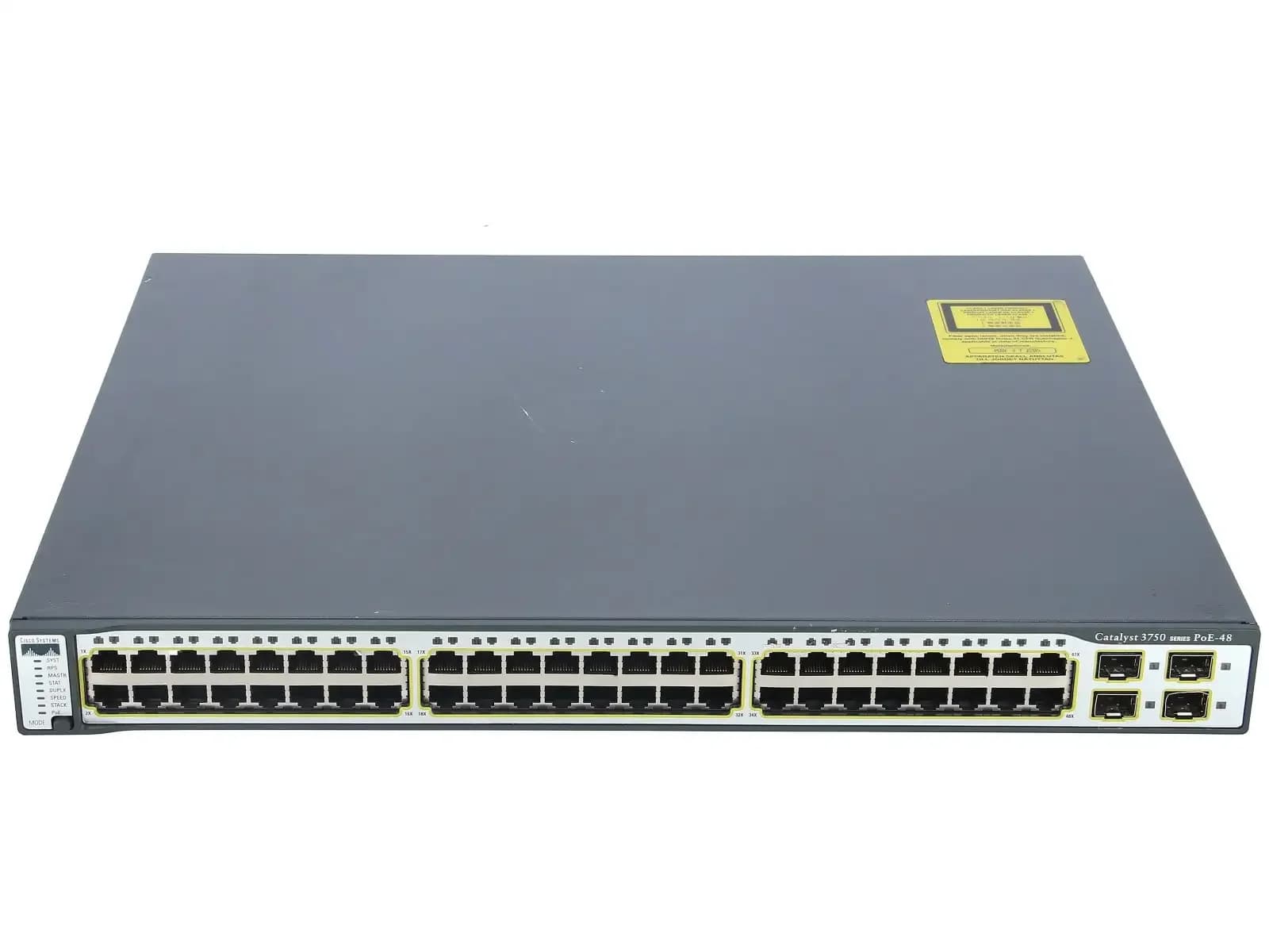 Cisco Catalyst 3750 48 10/100 PoE + 4 SFP Enhanced Image (WS-C3750-48PS-E)