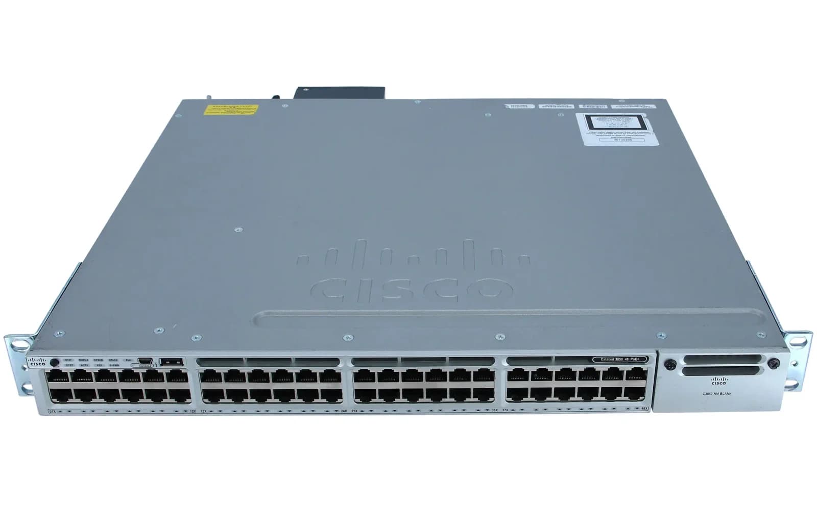 Cisco Catalyst 3850 48 Port Full PoE w/ 5 AP license IP Base (WS-C3850-48PW-S)