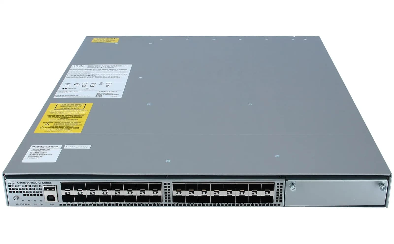Cisco Catalyst 4500-X 32 Port 10G IP Base, Front-to-Back, No P/S (WS-C4500X-32SFP)