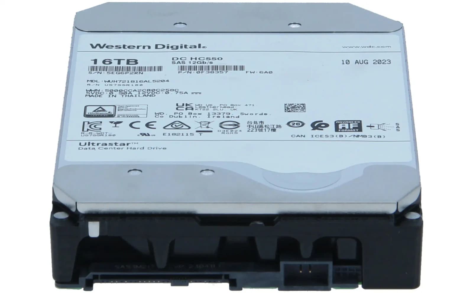 Western Digital 16TB HDD 7.2K 3.5 SAS 12G (WUH721816AL5204)