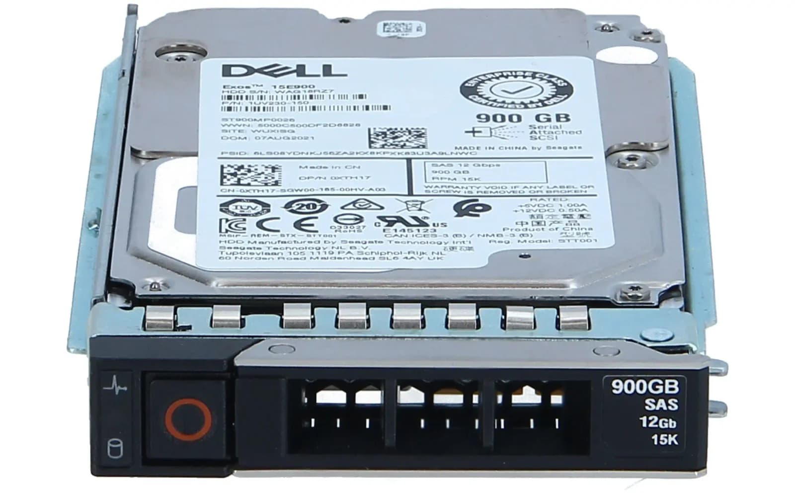 DELL 900GB, 15K, 12G, 2.5", SAS, HDD (XTH17)