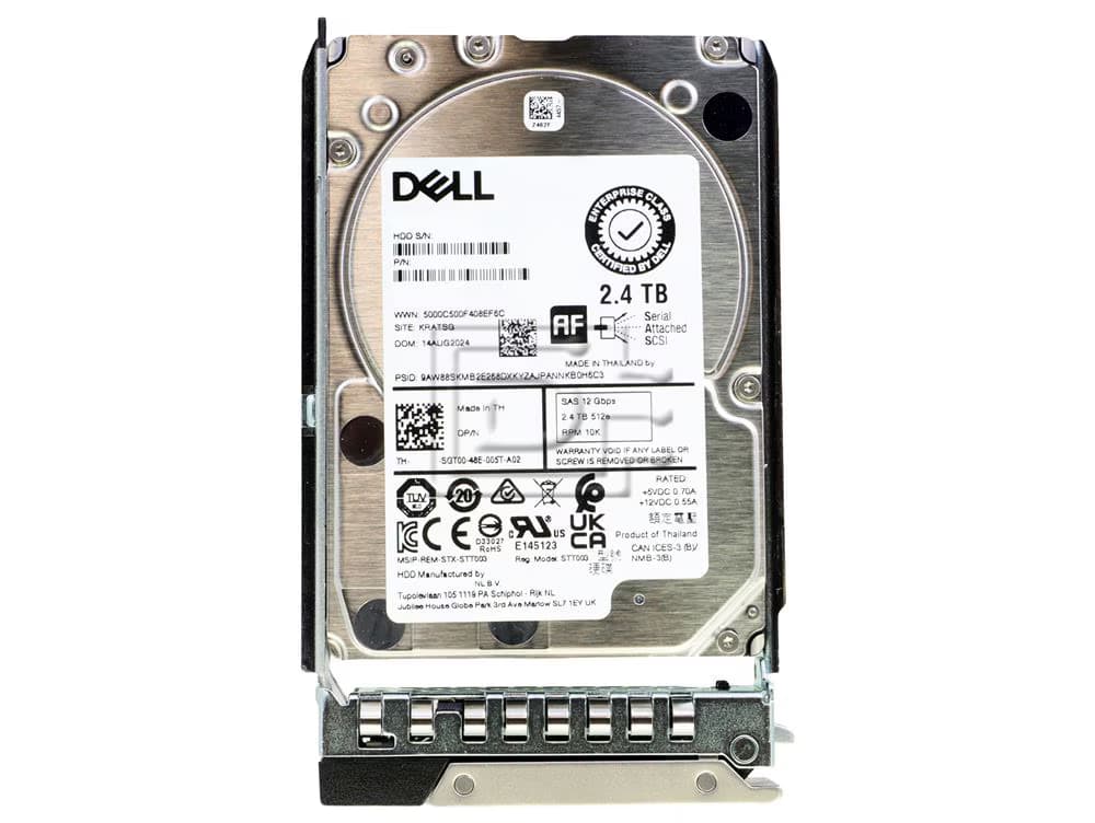Жёсткий диск для сервера Dell 2.4TB 10k 512e SAS ISE 12Gbps 2.5in Hot Plug (400-BEGI)