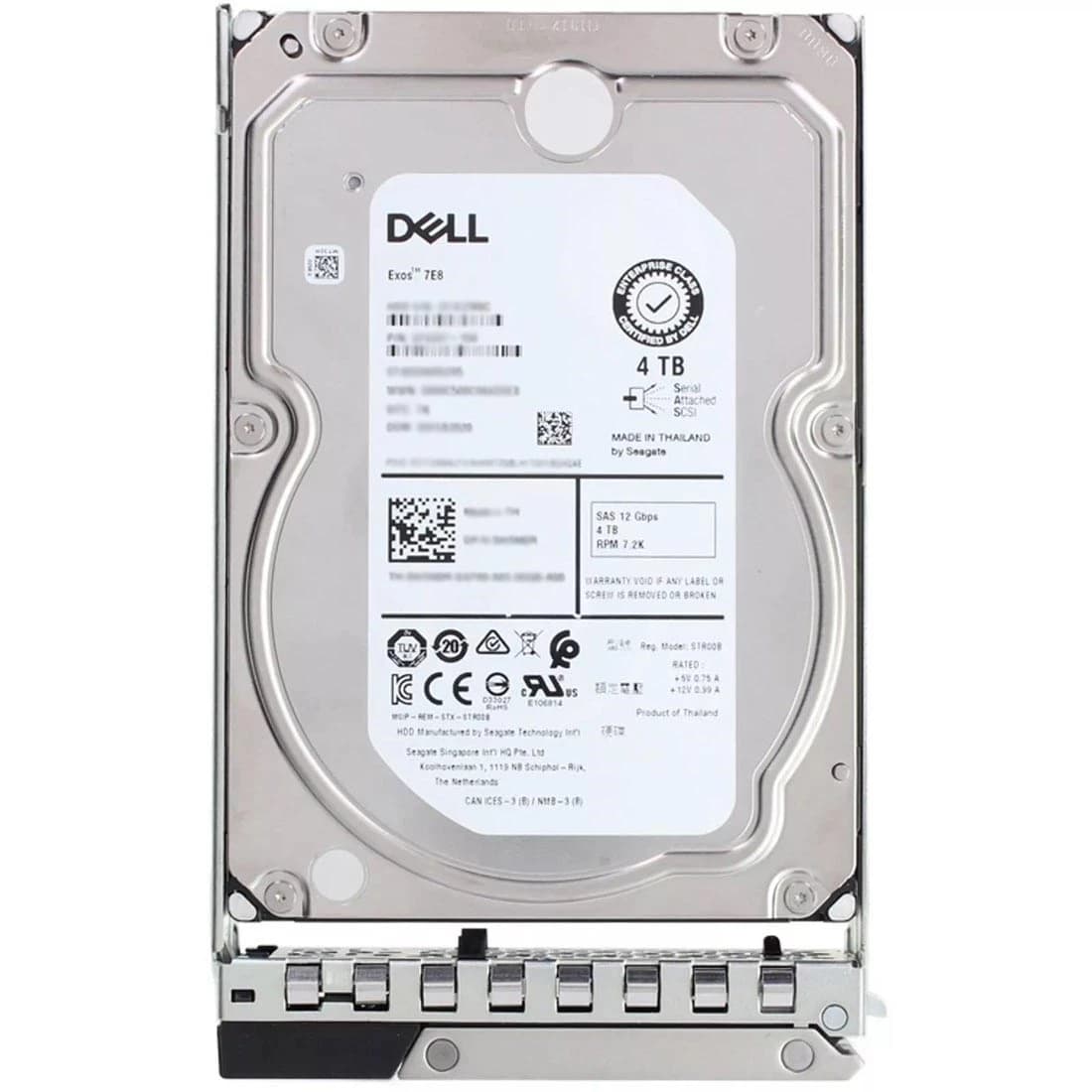 Жёсткий диск для сервера Dell 4TB NLSAS 12Gbps 7K RPM 512n 3.5in Hot-plug (400-BLFB)