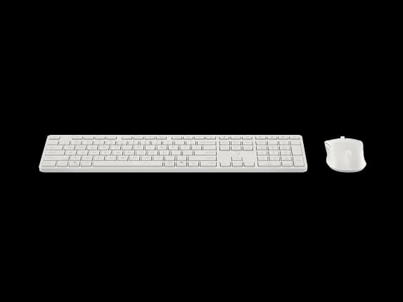 Комплект клавиатура и мышь HP Multi-Device Dual-Mode 490C RUSS White (BE1M5AA)