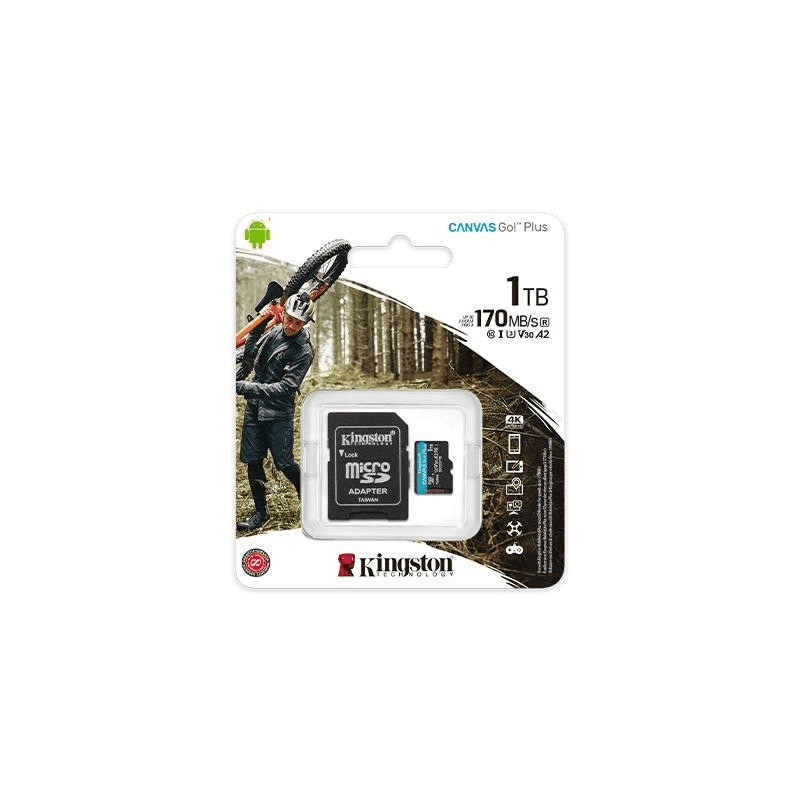 Карта памяти Kingston Canvas Go! Plus Gen3 microSDXC 1TB, V30 A2, с адаптером (SDCG3/1TB)