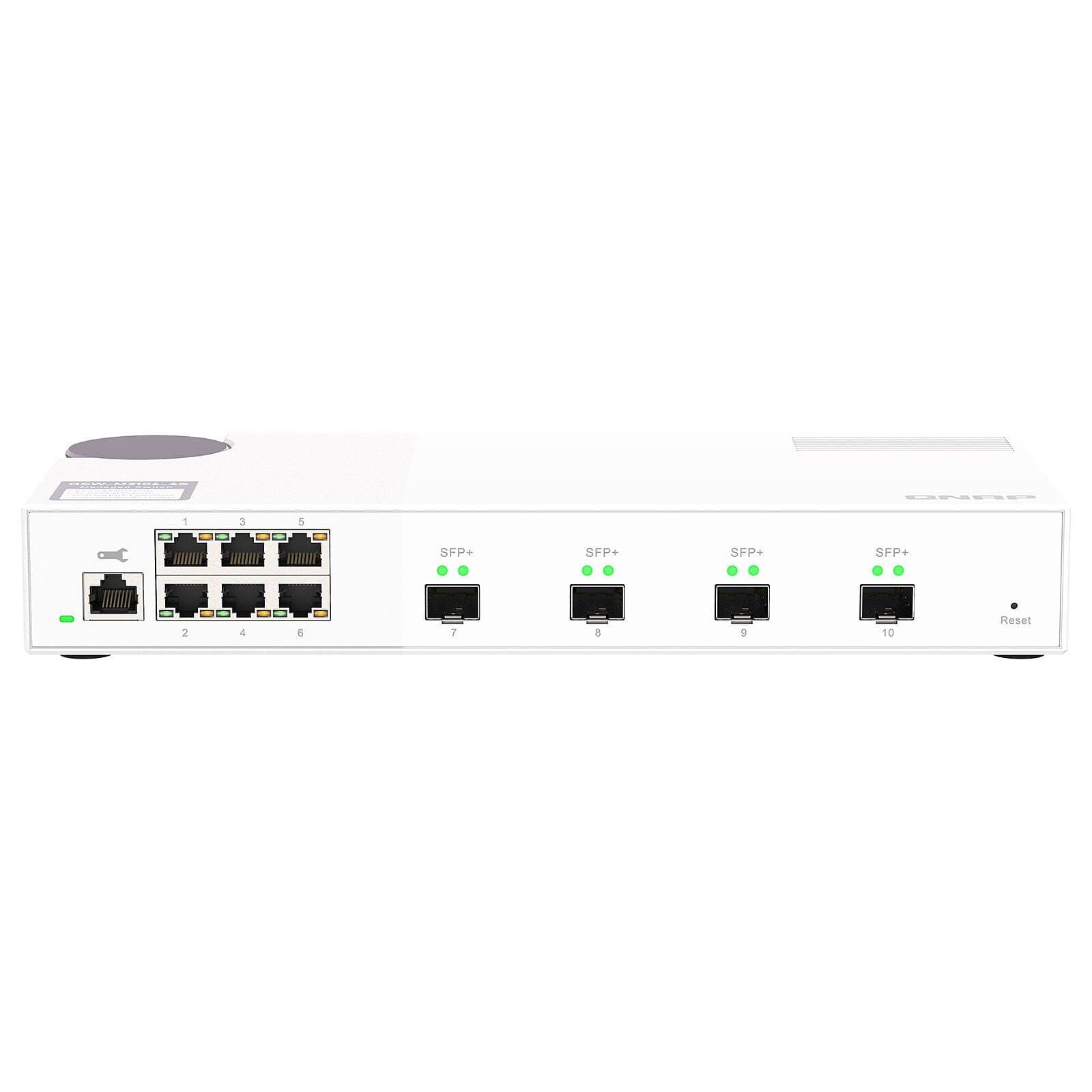 Switch QNAP QSW-M2106-4C, 6x 2.5Gbps + 4x 10Gbps SFP+/NBASE-T, управляемый