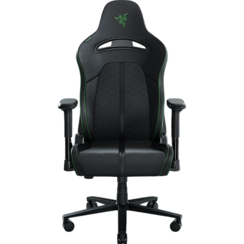 Игровое кресло Razer Enki X PU Leather, 2D-Armrests, black-green (RZ38-03880100-R3G1)