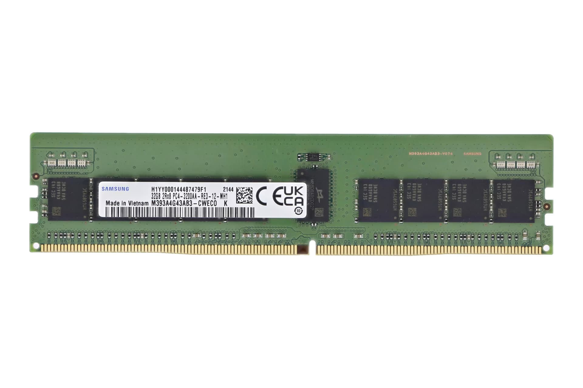 Оперативная память для сервера Samsung 32GB DDR4 3200MHz ECC RDIMM 1Rx4 (M393A4G40AB3-CWE)