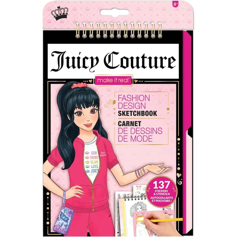 Bloknot Make It Real Juiicy Couture Fashion Design Sketchbook 4426MR
