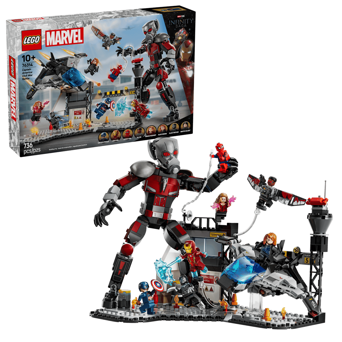 Konstruktor LEGO Super Heroes Captain America: Civil War Action Battle (76314)