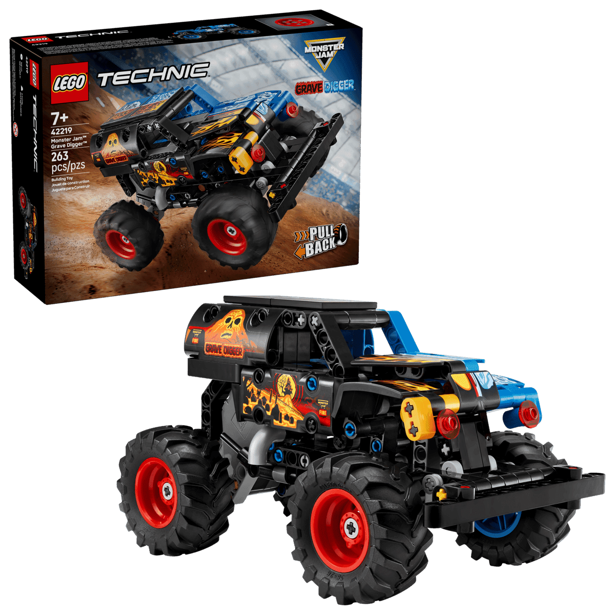 Конструктор LEGO Technic Monster Jam Grave Digger Fire and Ice (42219)