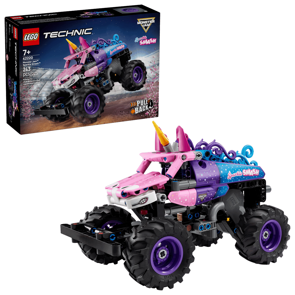Конструктор LEGO Technic Monster Jam Sparkle Smash Pull-Back (42220)