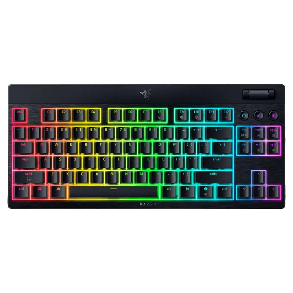 Игровая клавиатура Razer BlackWidow V4 Low-profile TKL HyperSpeed, Yellow Switch, Wireless (RZ03-05450100-R3M1)