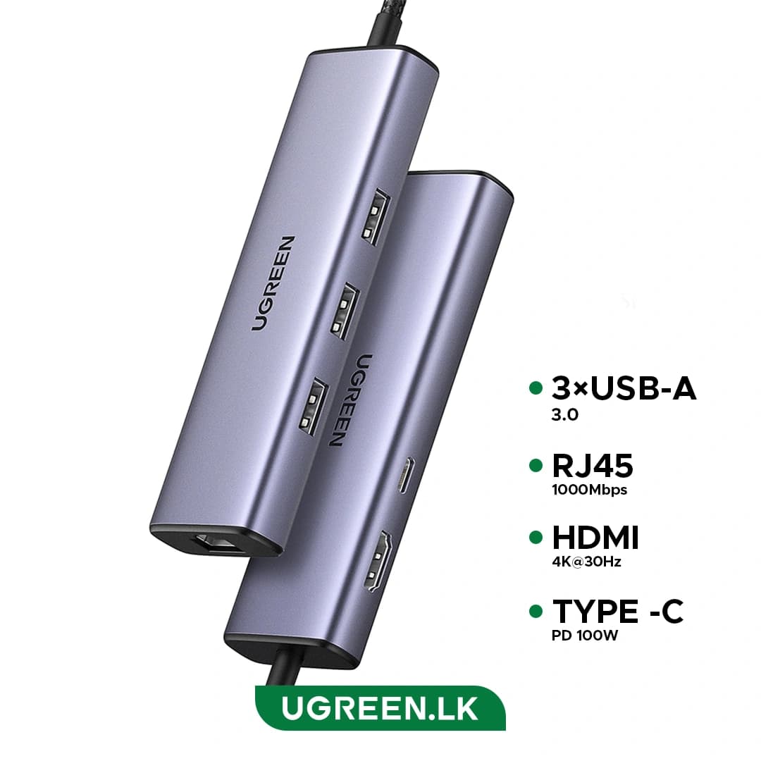 USB hub Ugreen 6-in-1 USB-C (45000)