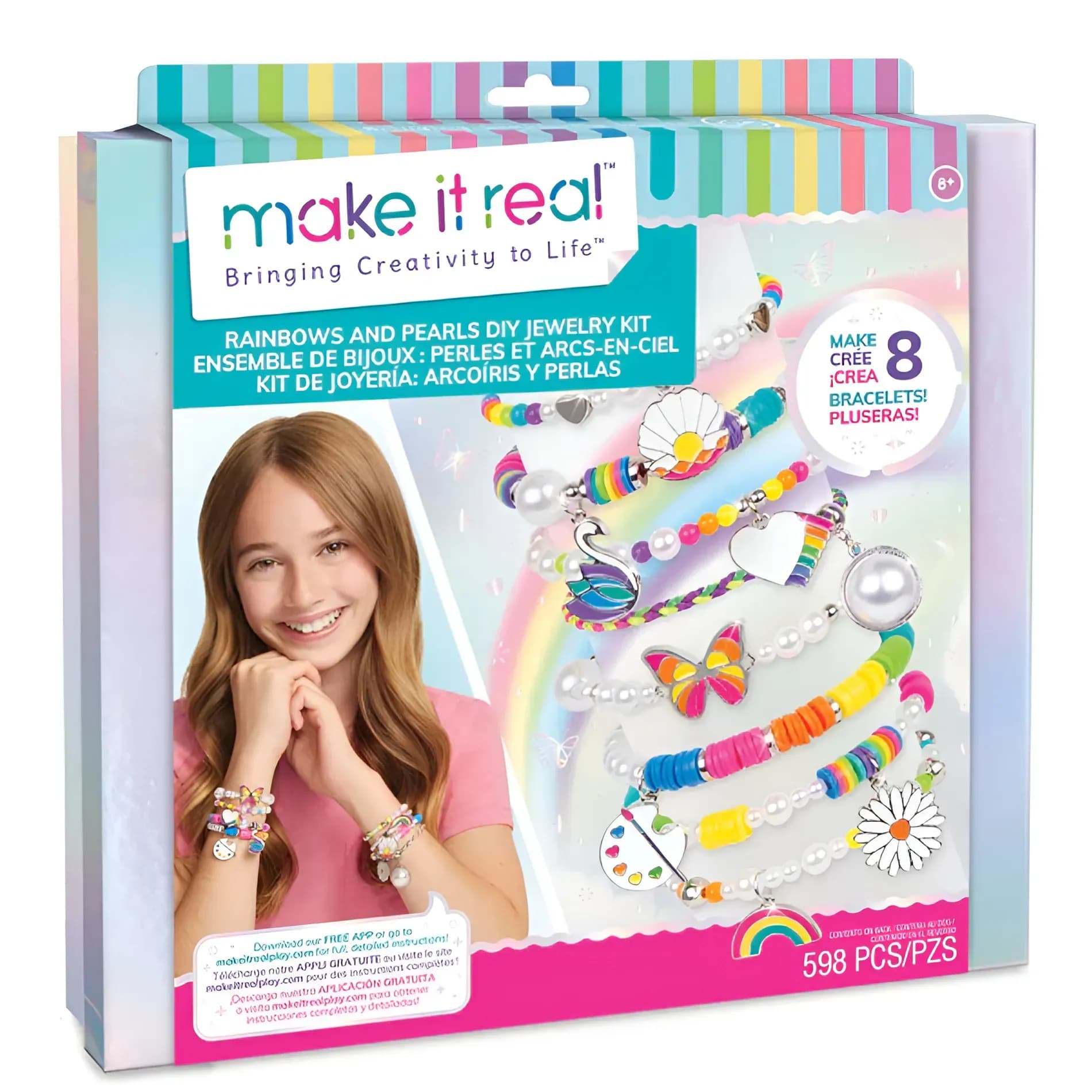 Набор для творчества Make it Real Rainbows and Pearls DIY Jewelry Kit (1729MR)