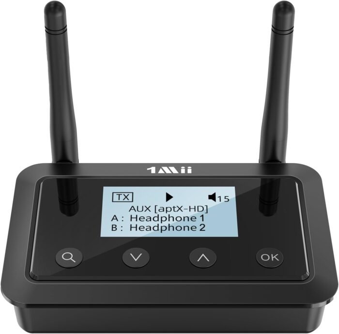 1Mii B03Pro+ Bluetooth 5.0 Transmitter Receiver Certified LDAC for TV Home Stereo