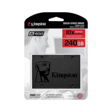 2.5" SATA SSD — 240GB A400 SATA3 2.5 SSD | DRAM-less | R:500/W:350 | DWPD: 0.18 | Warranty: 3 Yrs | DRAM-less | pSCL cache 2GB (SA400S37/240G)