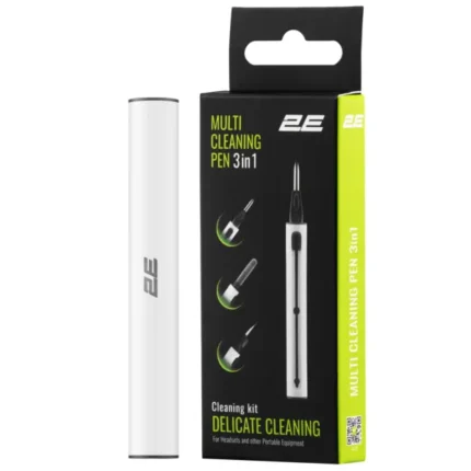 2E Cleaning Kit for earbuds 3in1, white grey (2E-SK3IN1)