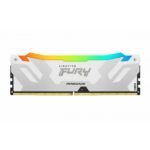 48GB (24GB x2) Kingston FURY Renegade RGB KF588CU42RWAK2-48 DDR5 8800MT/s Memory CUDIMM - Silver/White