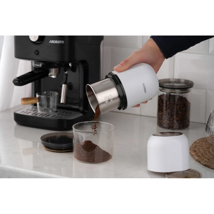ARDESTO Coffee grinder rotary 150W, grain volume-80g,plastic, white (KGC-1508W)7