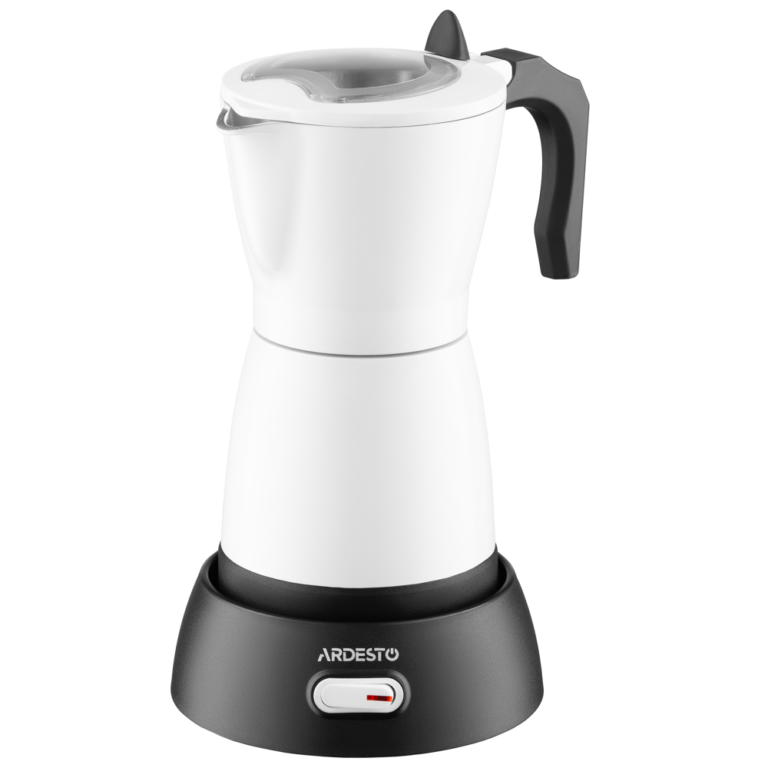 ARDESTO Coffee maker electric moka pot. 0.3l, ground, white (CMM-X300W)
