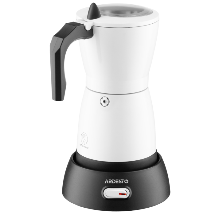 ARDESTO Coffee maker electric moka pot. 0.3l, ground, white (CMM-X300W)4