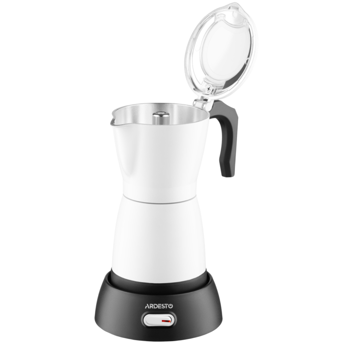 ARDESTO Coffee maker electric moka pot. 0.3l, ground, white (CMM-X300W)5