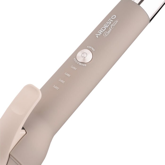 ARDESTO Curling iron Pearl Cream HC-Y700PERL, 48W, 200С, display, ceramics, beige (HC-Y700PERL)2