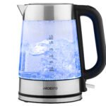 ARDESTO Electric kettle , 1.7L, glass, Strix, silver-black (EKL-F200)