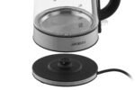 ARDESTO Electric kettle , 1.7L, glass, Strix, silver-black (EKL-F200)5