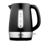 ARDESTO Electric kettle , 1.7L, plastic, matte, Strix, black-silver (EKL-F19B)