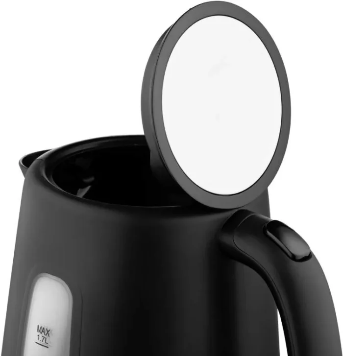 ARDESTO Electric kettle , 1.7L, plastic, matte, Strix, black-silver (EKL-F19B)3