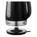 ARDESTO Electric kettle , 1.7L, plastic, matte, Strix, black-silver (EKL-F19B)4