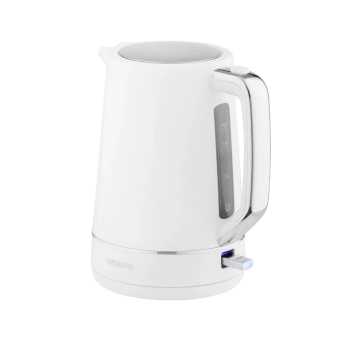 ARDESTO Electric kettle Timeless Elegance, 1.7L, plastic, matte, Otter, white (EKL-450W)3